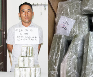 Giấu 20 bánh heroin trong hộp quà tặng sinh nhật