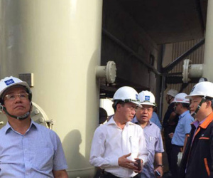 Đoàn công tác tỉnh Hà Tĩnh thị sát hiện trường vụ nổ tại Formosa