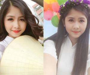 Hot girl "mắt lác" Hải Dương khoe ảnh áo dài trắng tinh khôi