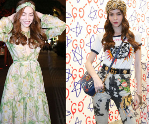 Hồ Ngọc Hà phối khăn turban với mọi kiểu dáng trang phục