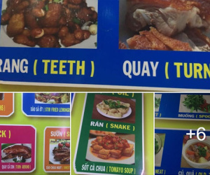 Thực đơn hot nhất Facebook hôm nay: Google dịch tên món ăn Việt - Anh sai be bét khiến người xem không nhịn được cười