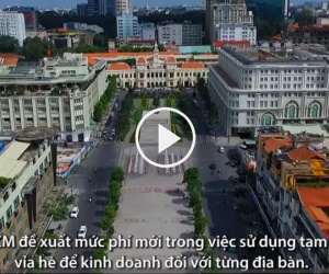 Video: 9 mức phí cho thuê vỉa hè của TP HCM