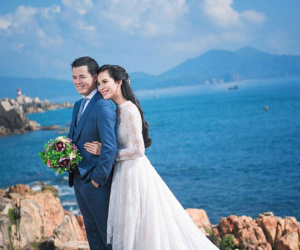 Ảnh cưới lãng mạn của người đẹp Sang Lê và chồng đại gia