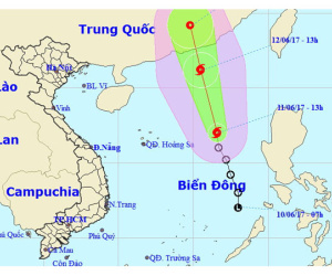 Bão số 1 hình thành trên Biển Đông
