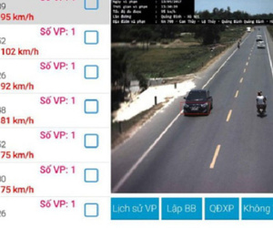 Camera “tố” hàng chục xe biển xanh vi phạm giao thông trên QL 1A
