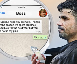 HLV Conte đã nhắn tin gì cho Costa khi muốn anh rời Chelsea