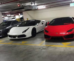 Choáng thiếu gia Hà Nội sở hữu bộ đôi Lamborghini Huracan LP580-2 và Ferrari 488 GTB