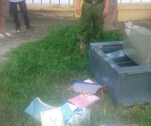 Kẻ gian đột nhập huyện ủy trộm két sắt
