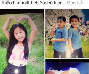 Nhờ Facebook, nhanh chóng tìm được 3 đứa trẻ "mất tích"