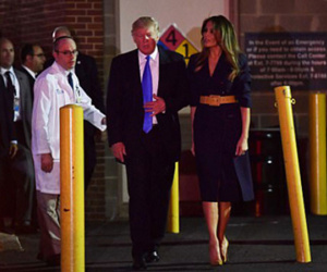 Trump sinh nhật chóng vánh để thăm nghị sĩ bị tấn công