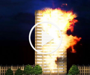 Video: Mô phỏng khoảnh khắc lửa bao trùm tòa tháp 27 tầng ở London