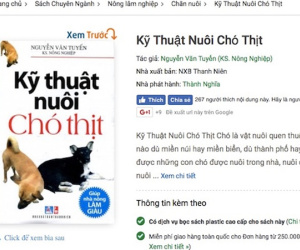 Tranh cãi “nảy lửa” về cuốn sách “Kỹ thuật nuôi chó thịt”
