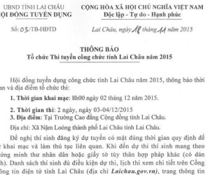 Bộ Nội vụ đề nghị Lai Châu thu hồi 28 quyết định tuyển dụng sai