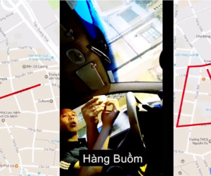 Clip: Vụ chặt chém khách "Tây": 1km đi lòng vòng thành 3km, tài xế taxi văng tục đòi 500 ngàn đồng
