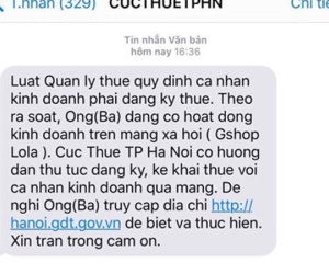 Cục thuế Hà Nội bắt đầu “đòi” thuế người bán hàng trên facebook