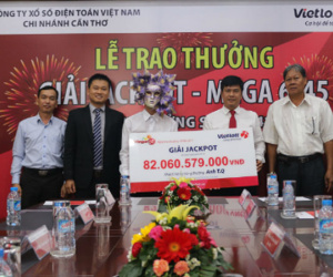 Khách hàng An Giang trúng 82 tỷ đã đến Cần Thơ nhận tiền