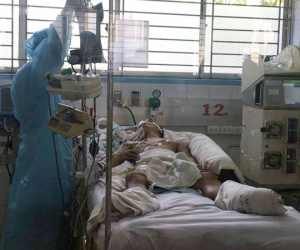 Người đàn ông liên tục phải lọc máu từ vết cào xước của chó nhà
