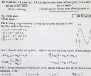 Đề thi, bài giải môn Toán THPT quốc gia 2017