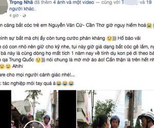 Thấy cảnh giằng co trên đường, dân mạng chụp ảnh rồi loan tin bắt cóc