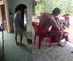 Anh con rể "quốc dân": Lần nào về ngoại cũng tỉ mẩn ngồi nhổ sợi tóc bạc, quét nhà cho mẹ vợ
