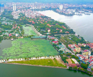 Hình ảnh những biệt thự, nhà vườn ở khu vực Đầm Trị Hồ Tây