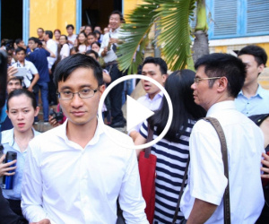 Clip: Người dân reo hò khi đại gia Cao Toàn Mỹ bị chửi thẳng mặt ở cổng tòa