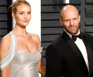 Jason Statham cùng bạn gái siêu mẫu đón con trai đầu lòng