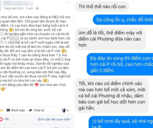 Nghìn like cho ông bố quyết mở tiệc mời cả xóm nếu con gái đạt điểm thi cao hơn con ông bạn