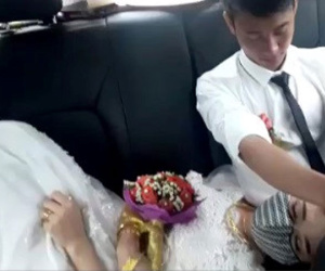 Cô dâu Nghệ An say xe suốt quãng đường về nhà chồng