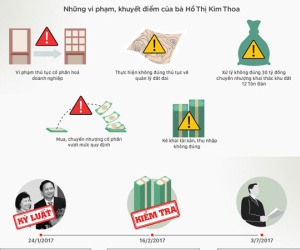 Những sai phạm của Thứ trưởng Hồ Thị Kim Thoa