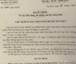Bổ nhiệm thần tốc con Bí thư huyện: Âm thầm chuyển việc cấp dưới để chiếm chỗ?