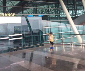 Nhà ga sân bay quốc tế Đà Nẵng bị dột nước