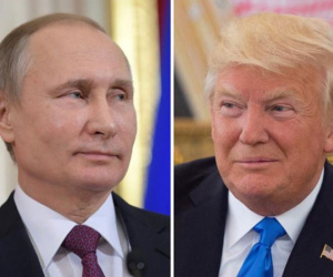 Tổng thống Putin và Trump lần đầu bắt tay nhau