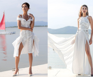Lan Khuê, Minh Tú cạnh tranh vẻ sexy với váy xẻ