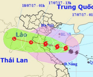 Bão số 2 đang hướng vào Thanh Hóa - Hà Tĩnh, xuất hiện gió giật cấp 11-12!