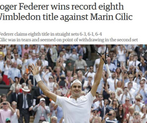 Báo chí thế giới: Cả hành tinh kinh ngạc về Federer
