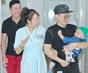 Con trai cùng bạn bè mừng Phi Thanh Vân xuất viện sau ca đại phẫu
