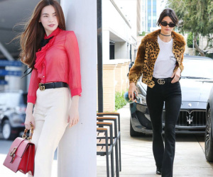 Hồ Ngọc Hà, Kendall Jenner bắt nhịp xu hướng thắt lưng logo
