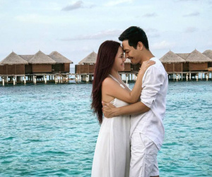 Vợ chồng MC Phan Anh "trốn" 3 con sang Maldives kỷ niệm 17 năm bên nhau