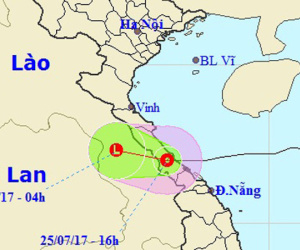 Bão suy yếu thành áp thấp nhiệt đới, nhiều nơi mưa to đến rất to