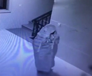 Chết cười tên trộm giả ma để qua mặt camera an ninh