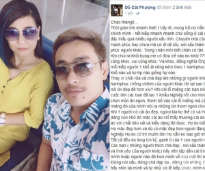 Cát Phượng lên tiếng khi bị chà đạp, ganh tỵ về hạnh phúc của cô với Kiều Minh Tuấn