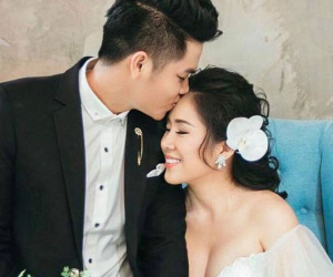 Lê Phương và chồng kém tuổi công bố ảnh cưới