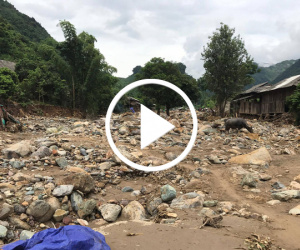 Video Bản ở Mường La chỉ còn trơ đá sau lũ quét