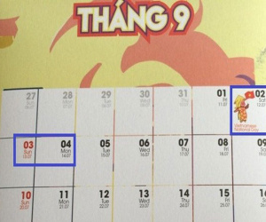 Lịch nghỉ lễ Quốc khánh 2/9 năm 2017: Người lao động được nghỉ 3 ngày