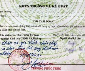 "Bút phê" lý lịch gây khó cho người xin việc, phó chủ tịch xã bị kiểm điểm