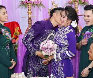 Lê Phương rạng ngời trong lễ cưới lần hai với chồng kém 7 tuổi