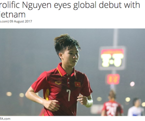 Trang chủ FIFA giới thiệu về ngôi sao của đội tuyển nữ Việt Nam