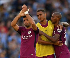 Aguero lập công, Man City thắng nhẹ ngày ra quân