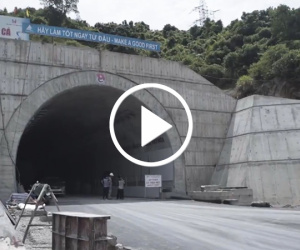 Video Hầm đường bộ đèo Cả trước ngày thông xe